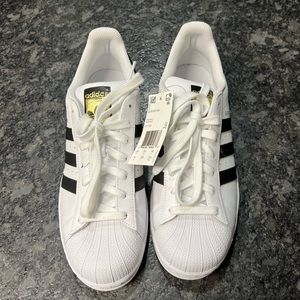 BRAND NEW Adidas Superstars size 10